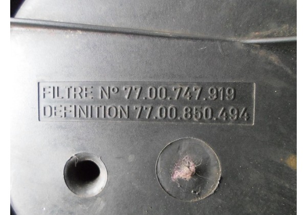корпус повітряного фільтра Рено Кліо , 7700747919 , 7700850494